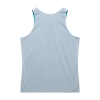 Maillot d'entraînement réversible en maille Hardwood Classics pour homme Mitchell & Ness Teal/White Charlotte Hornets