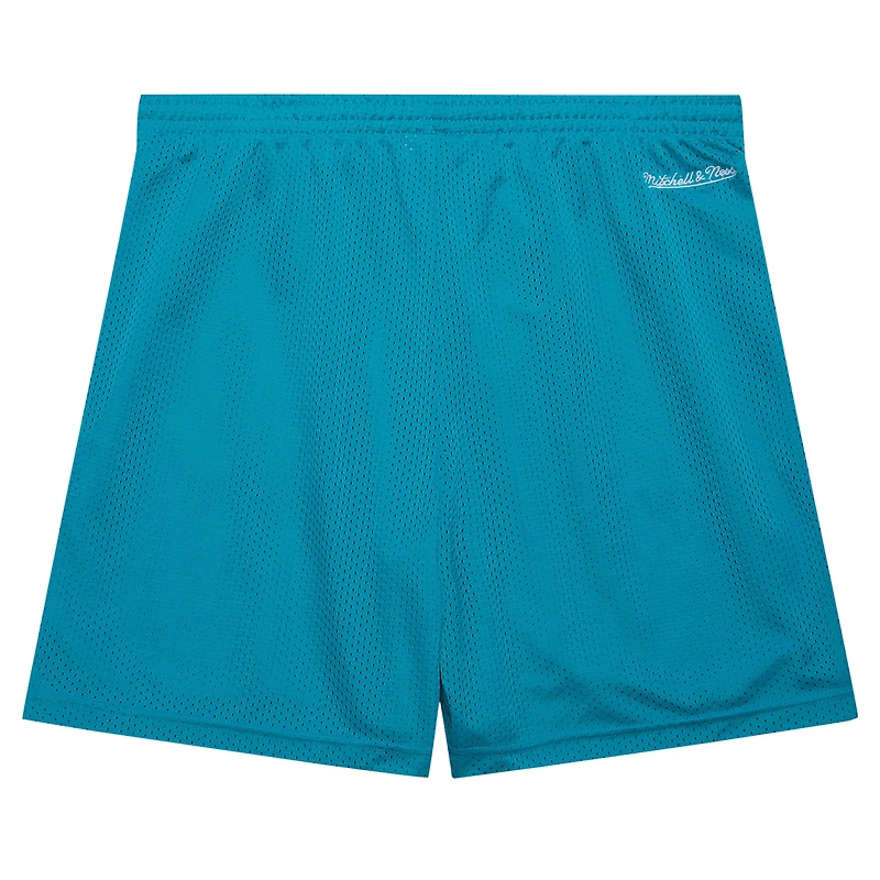 Short en maille Hardwood Classics Gameday de Mitchell & Ness pour homme, bleu sarcelle, Charlotte Hornets