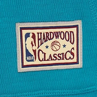 Sweat à capuche thermique léger pour homme Mitchell & Ness Teal Charlotte Hornets Hardwood Classics