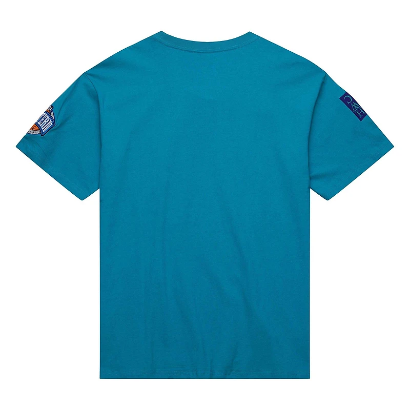 Men's Mitchell & Ness Teal Charlotte Hornets Hardwood Classics Nights Premium T-Shirt
