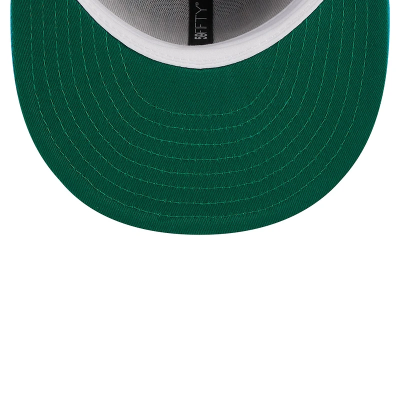 Men's New Era Gray/Teal Charlotte Hornets Tip-Off Two-Tone 59FIFTY Fitted Hat