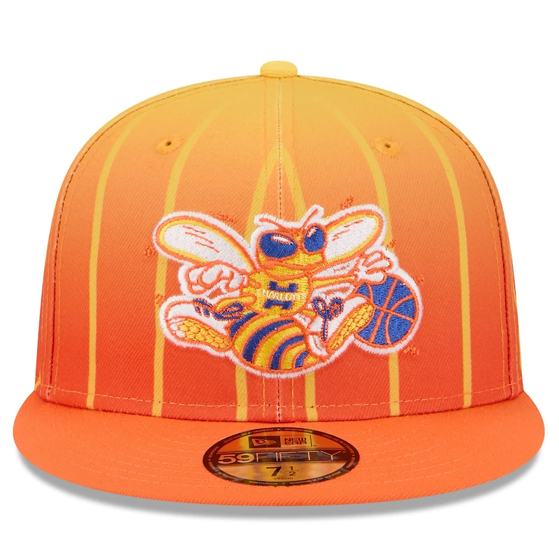 Men's New Era Orange Charlotte Hornets 2025/26 City Edition 59FIFTY Fitted Hat