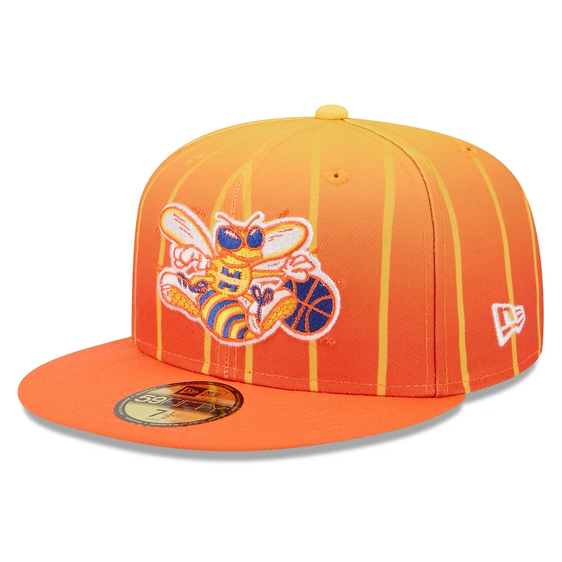 Men's New Era Orange Charlotte Hornets 2025/26 City Edition 59FIFTY Fitted Hat