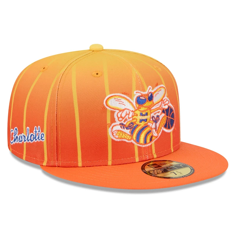 Men's New Era Orange Charlotte Hornets 2025/26 City Edition 59FIFTY Fitted Hat