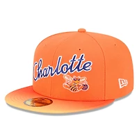 Casquette ajustée New Era orange Charlotte Hornets 2025/26 City Edition Alternate 59FIFTY pour homme