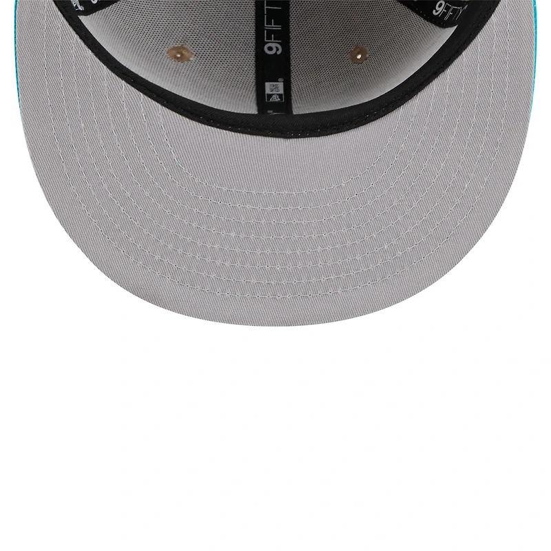 Men's New Era Tan/Teal Charlotte Hornets 2024 NBA Draft 9FIFTY Snapback Hat