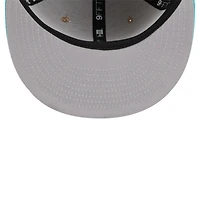 Men's New Era Tan/Teal Charlotte Hornets 2024 NBA Draft 9FIFTY Snapback Hat