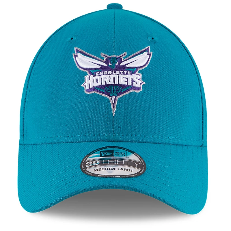 Casquette Flex 39THIRTY Team Classic Charlotte Hornets New Era pour homme, bleu sarcelle