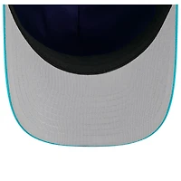 Casquette ajustable New Era blanche/bleu sarcelle Charlotte Hornets 2025 NBA Tip Off M-Crown A-Frame 9FORTY pour homme