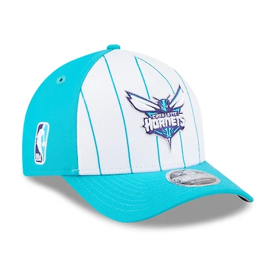 Men's New Era  White/Teal Charlotte Hornets 2025 NBA Tip Off M-Crown A-Frame 9FORTY Adjustable Hat