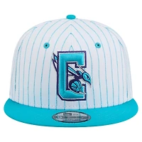 Casquette snapback 9FIFTY blanche à rayures fines Deceptor des Charlotte Hornets de New Era pour homme