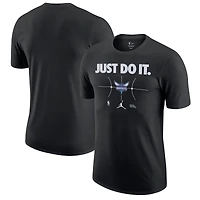 T-shirt Nike Charlotte Hornets Just Do It pour homme, noir