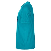 T-shirt d'entraînement authentique Nike Teal Charlotte Hornets pour homme