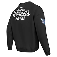 Sweat-shirt à épaules tombantes Pro Standard Charlotte Hornets Paint the City pour homme, noir