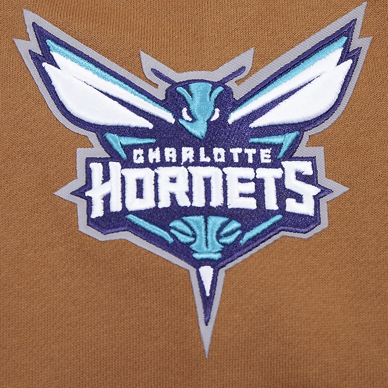 Sweat à capuche épaules tombantes Pro Standard Brown Charlotte Hornets Paint the City pour homme