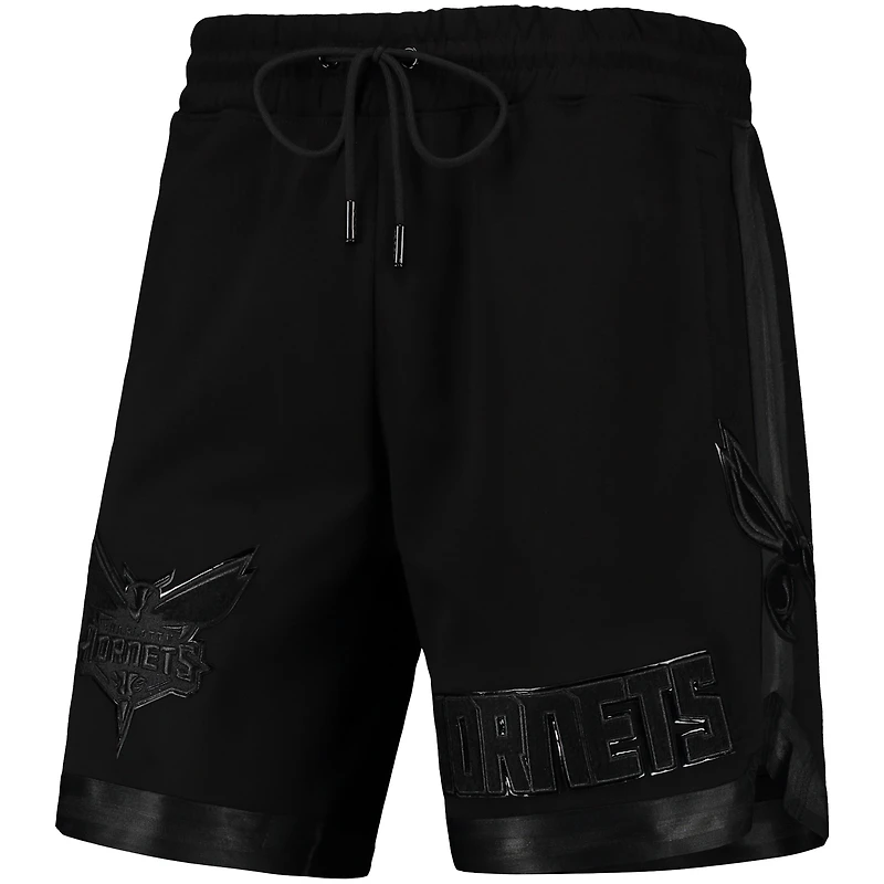 Short Pro Standard Charlotte Hornets Triple Black Gloss pour homme