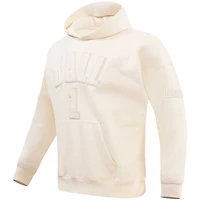 Men's Pro Standard LaMelo Ball Cream Charlotte Hornets Name & Number Pullover Hoodie