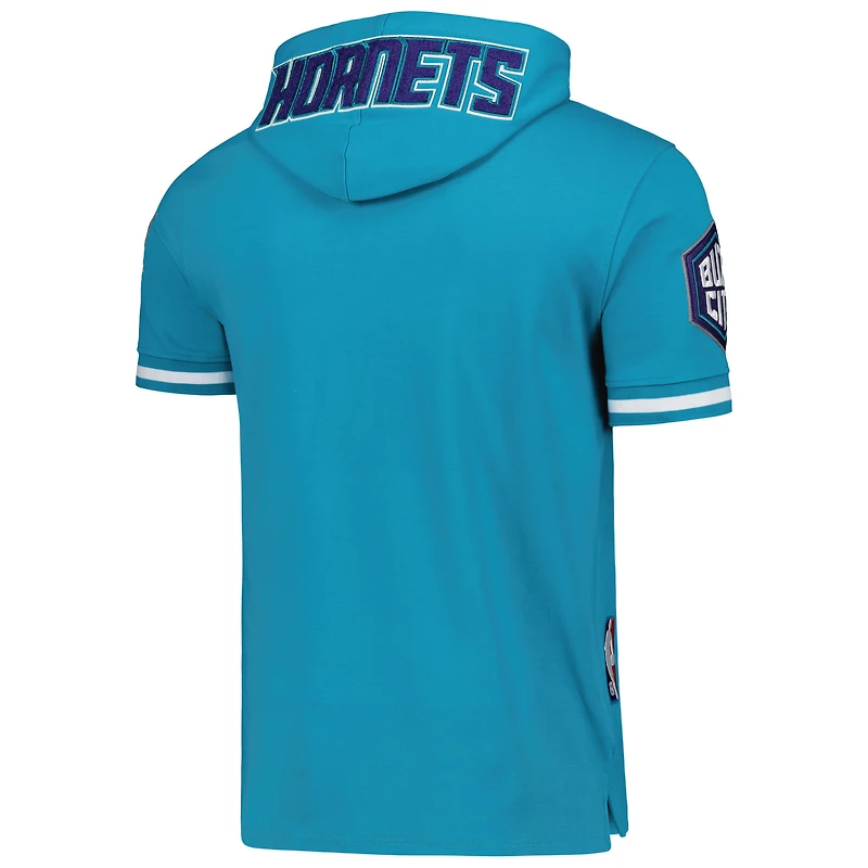 Sweat à capuche manches courtes Pro Standard LaMelo Ball bleu sarcelle Charlotte Hornets pour homme