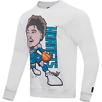 Sweat-shirt Pro Standard LaMelo Ball blanc Charlotte Hornets Avatar pour homme