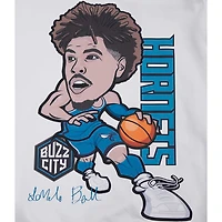 Sweat-shirt Pro Standard LaMelo Ball blanc Charlotte Hornets Avatar pour homme
