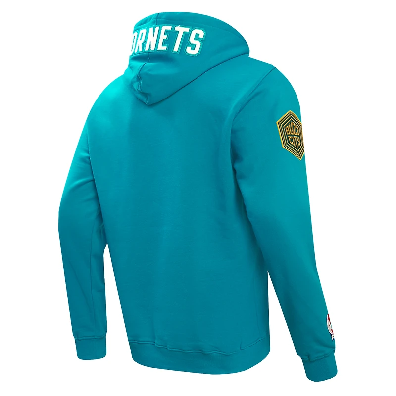 Sweat à capuche Pro Standard pour hommes Charlotte Hornets 2023/24 City Edition, bleu sarcelle