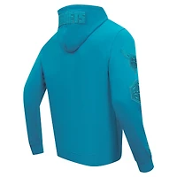 Veste à capuche fermeture éclair intégrale DK Triple Tonal Pro Standard Teal Charlotte Hornets pour hommes