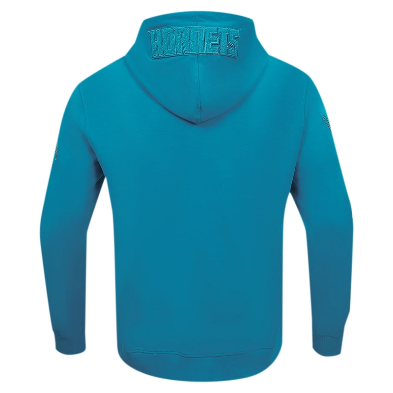 Veste à capuche fermeture éclair intégrale DK Triple Tonal Pro Standard Teal Charlotte Hornets pour hommes