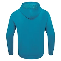 Veste à capuche fermeture éclair intégrale DK Triple Tonal Pro Standard Teal Charlotte Hornets pour hommes