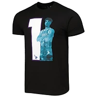 T-shirt pour homme Stadium Essentials LaMelo Ball Noir Charlotte Hornets Player Metro