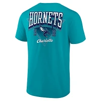 T-shirt Charlotte Hornets Never Over pour homme bleu sarcelle