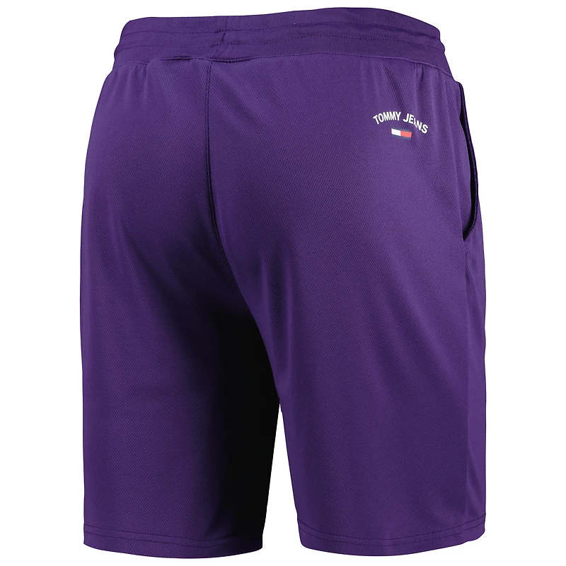 Tommy Jeans - Charlotte Hornets Mike Short de basketball en filet violet pour homme