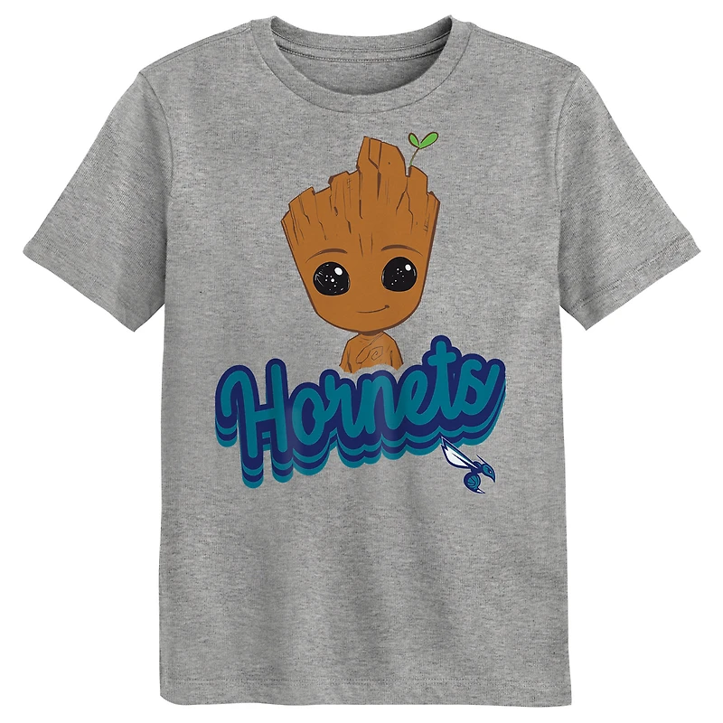 Ensemble de t-shirts deux pièces pour enfants d'âge préscolaire Charlotte Hornets Gardiens la Galaxie