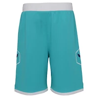 Preschool Jordan Brand Teal Charlotte Hornets 2023/24 Icon Edition Replica Shorts