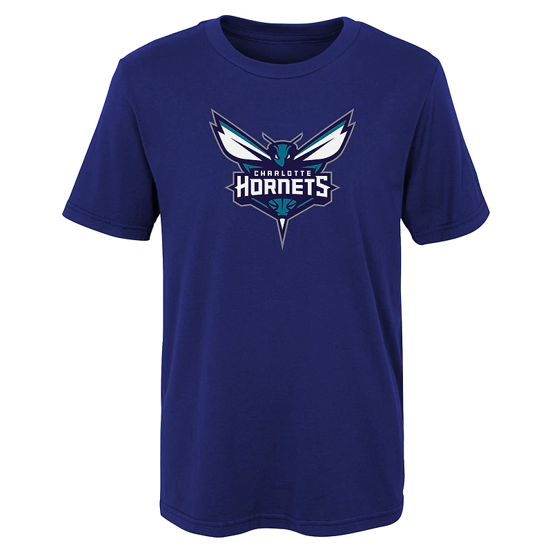 Preschool Outerstuff  Purple Charlotte Hornets Primary Logo T-Shirt