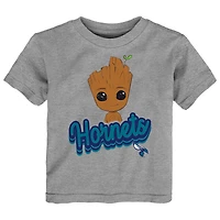 Ensemble t-shirt deux pièces pour tout-petits Charlotte Hornets Heather Gray Les Gardiens de la Galaxie