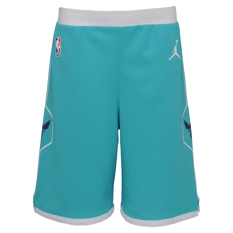 Toddler Jordan Brand Teal Charlotte Hornets 2023/24 Icon Edition Replica Shorts