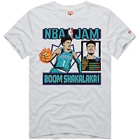 T-shirt unisexe hommage LaMelo Ball blanc Charlotte Hornets NBA Jam Tri-Blend