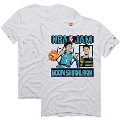 T-shirt unisexe hommage LaMelo Ball blanc Charlotte Hornets NBA Jam Tri-Blend