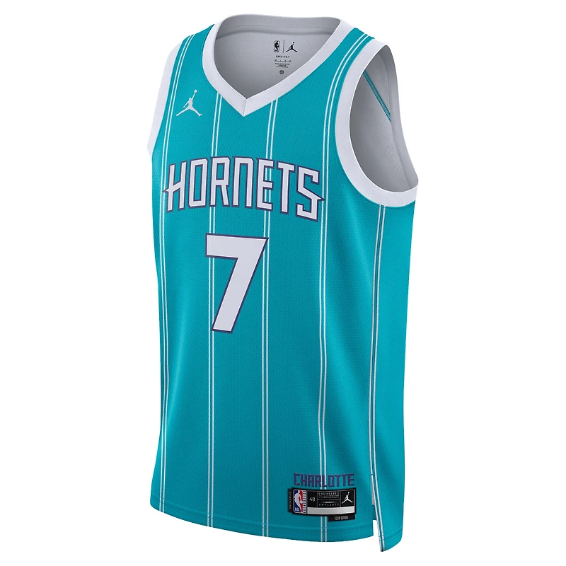 Unisex Jordan Brand Kon Knueppel Teal Charlotte Hornets Swingman Jersey - Icon Edition