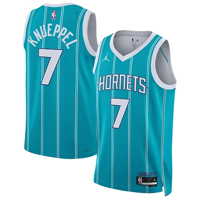 Unisex Jordan Brand Kon Knueppel Teal Charlotte Hornets Swingman Jersey - Icon Edition