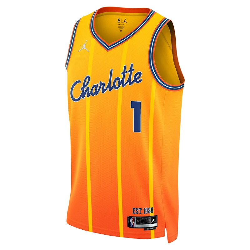Unisex Jordan Brand LaMelo Ball Orange Charlotte Hornets 2025/26 Swingman Jersey - City Edition