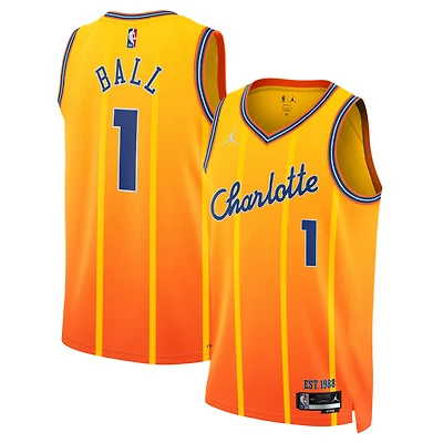 Unisex Jordan Brand LaMelo Ball Orange Charlotte Hornets 2025/26 Swingman Jersey - City Edition