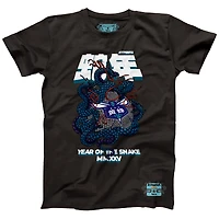 Unisex NBALab x Hyperfly Heather Black Charlotte Hornets Year of the Snake Lunar New Collection T-Shirt