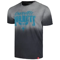 Unisex Sportiqe Black Charlotte Hornets Bingham Sun-Fade T-Shirt