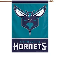 Bannière verticale simple face WinCraft Charlotte Hornets 28" x 40" avec logo principal