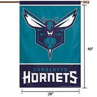 WinCraft Charlotte Hornets 28 "x 40" Bannière verticale simple face avec logo principal