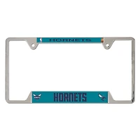 Cadre de plaque d'immatriculation en métal chromé WinCraft Charlotte Hornets