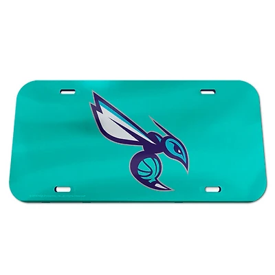 WinCraft Charlotte Hornets Logo Crystal Mirror License Plate