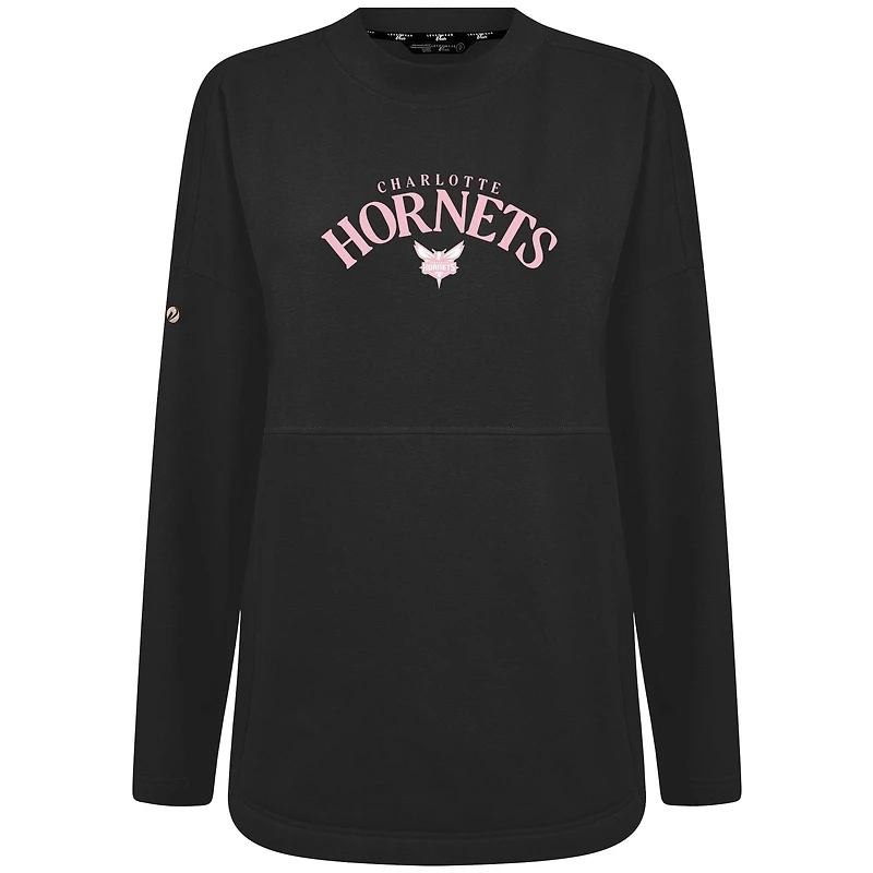 Women's Levelwear  Gray Charlotte Hornets Mother's Day Beaudry Arched Pullover Sweatshirt