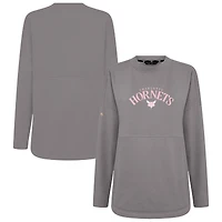 Sweat-shirt à enfiler arqué Beaudry pour la fête des mères Charlotte Hornets gris Levelwear femme